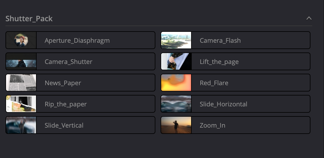 Shutter Pack | Visual Park
