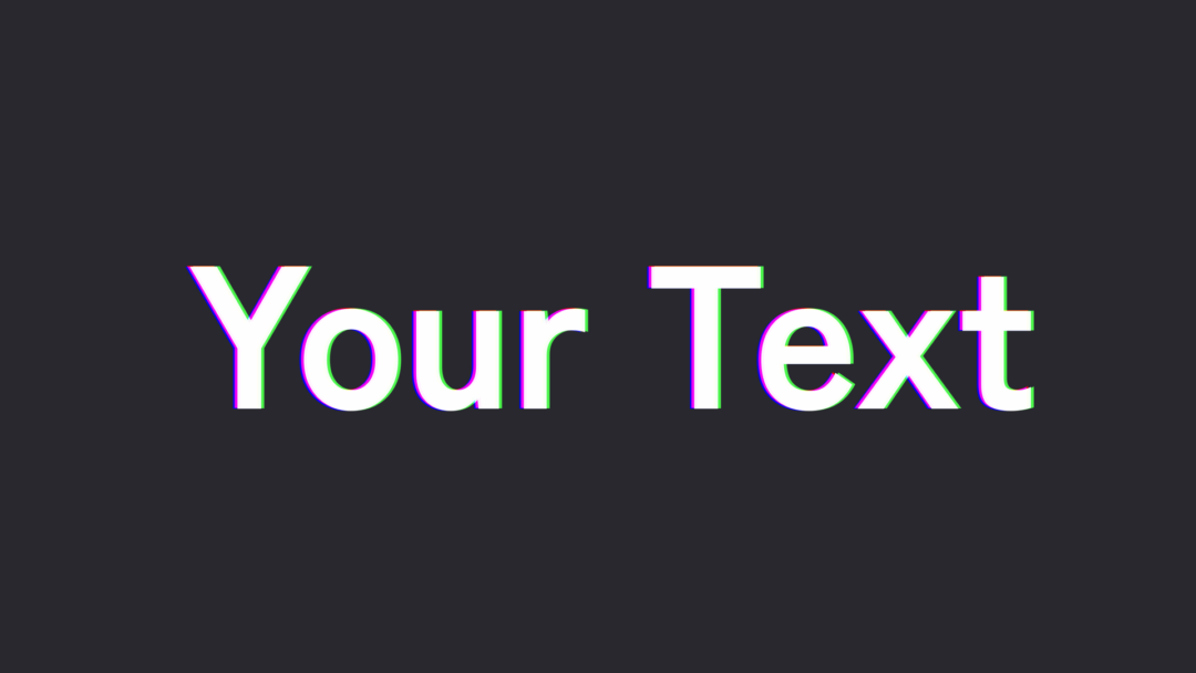 グリッチテキスト