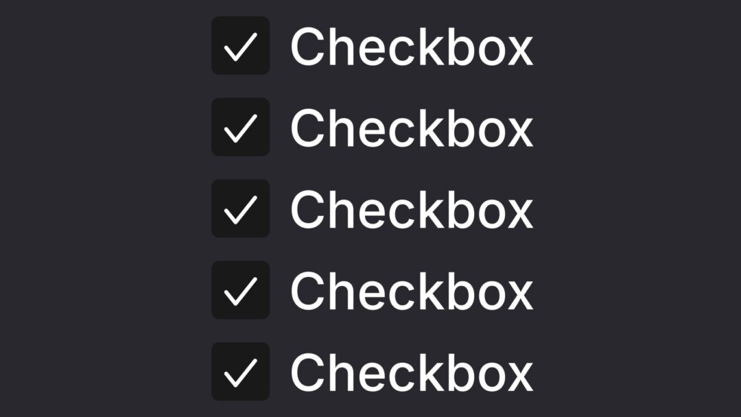 チェックボックステキストリスト_スクエア